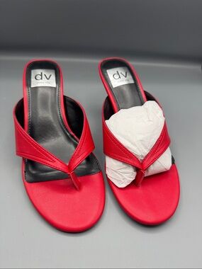 Dolce Vita Women's Clarity High Heel Thong Dress Sandals